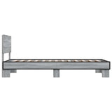 Bed Frame without Mattress Grey Sonoma 90x200 cm