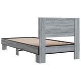 Bed Frame without Mattress Grey Sonoma 90x200 cm