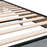 Bed Frame without Mattress Grey Sonoma 90x200 cm