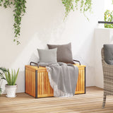 Outdoor Cushion Box Solid Wood Acacia And Steel