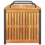 Outdoor Cushion Box Solid Wood Acacia And Steel