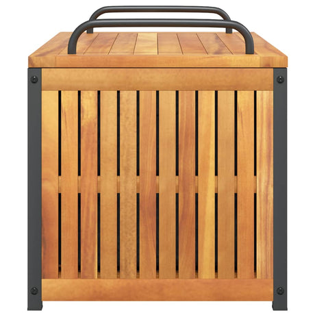Outdoor Cushion Box Solid Wood Acacia And Steel