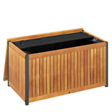 Outdoor Cushion Box Solid Wood Acacia And Steel