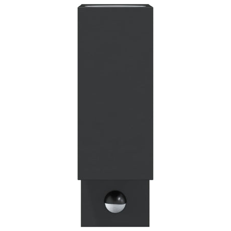 Outdoor Wall Lights With Sensors 2Pcs Black Die-Cast Aluminium