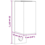 Outdoor Wall Lights With Sensors 2Pcs Black Die-Cast Aluminium