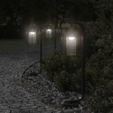 Outdoor Floor Lamp Black Stainless Steel