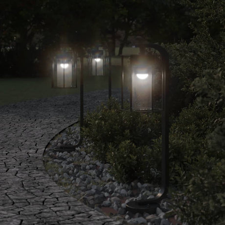 Outdoor Floor Lamp Black Stainless Steel