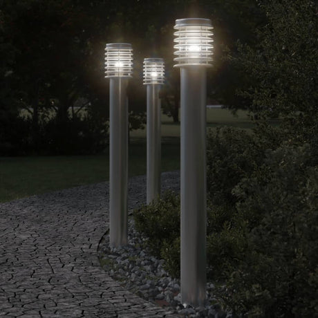 Outdoor Floor Lamp 110Cm Stainless Steel