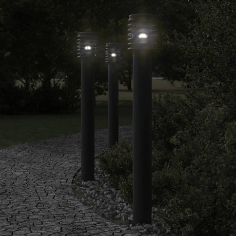 Outdoor Floor Lamp 110Cm Stainless Steel
