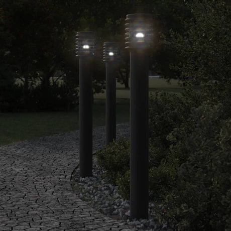 Outdoor Floor Lamp 110Cm Stainless Steel