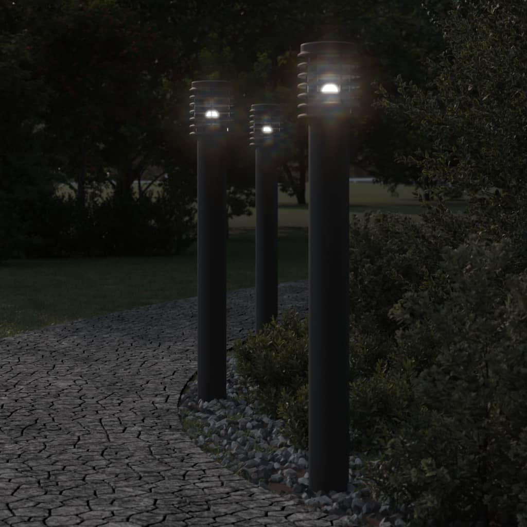 Outdoor Floor Lamp 110Cm Stainless Steel