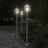 Outdoor Floor Lamps 3Pcs Stainless Steel