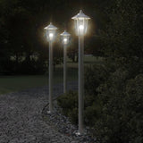 Outdoor Floor Lamps 3Pcs Stainless Steel