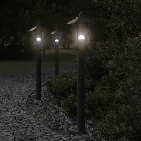 Outdoor Floor Lamps 3Pcs Stainless Steel