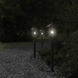 Outdoor Floor Lamps 3Pcs Stainless Steel