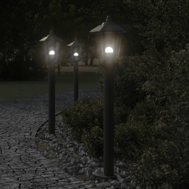 Outdoor Floor Lamps 3Pcs Stainless Steel
