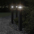 Outdoor Floor Lamp Black Aluminium