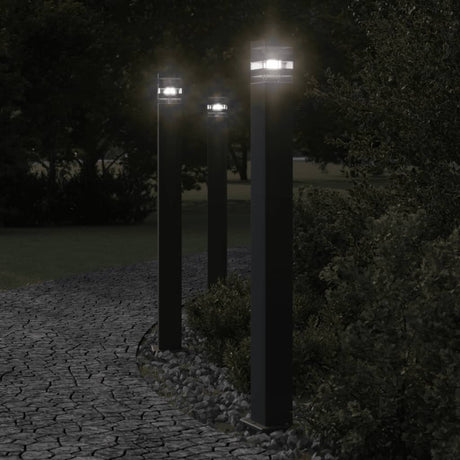 Outdoor Floor Lamp Black Aluminium
