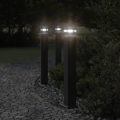 Outdoor Floor Lamp Black Aluminium
