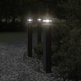 Outdoor Floor Lamp Black Aluminium