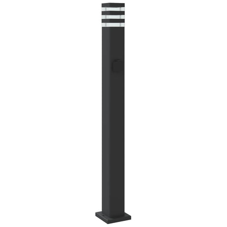 Outdoor Floor Lamp Black Aluminium