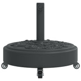 Parasol Base With Wheels For Ø38 / 48 Mm Poles Round