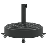 Parasol Base With Wheels For Ø38 / 48 Mm Poles Round