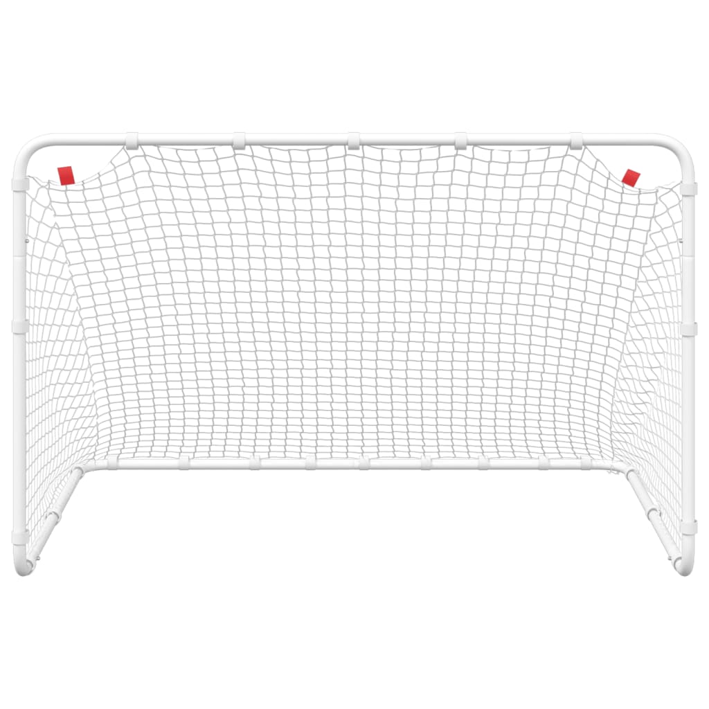 Soccer Goal White 122X81X81 Cm Steel