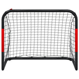 Soccer Goal With Net Red And Black 90X48X71 Cm Steel