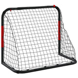 Soccer Goal With Net Red And Black 90X48X71 Cm Steel