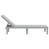 4-Way Height Adjustable Sun Lounger 155.5X57X28 Cm Polypropylene