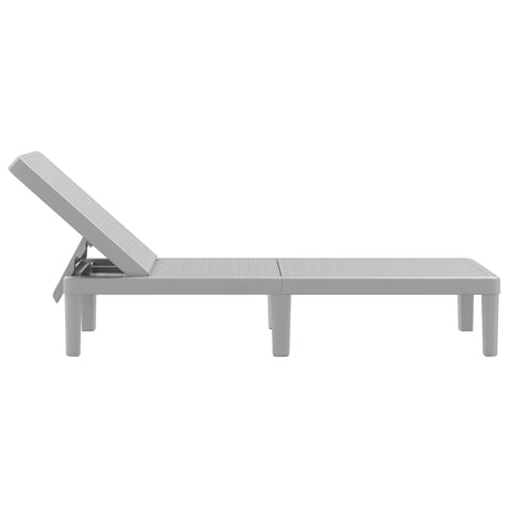 4-Way Height Adjustable Sun Lounger 155.5X57X28 Cm Polypropylene