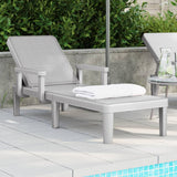 4-Way Height Adjustable Sun Lounger 155.5X57X28 Cm Polypropylene