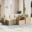 7 Piece Garden Sofa Set With Cushions Poly Rattan
