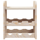 Wine Rack with Top Board 33x25x37 cm Solid Wood Pine