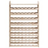 Wine Rack with Top Board 72.5x25x111.5 cm Solid Wood Pine