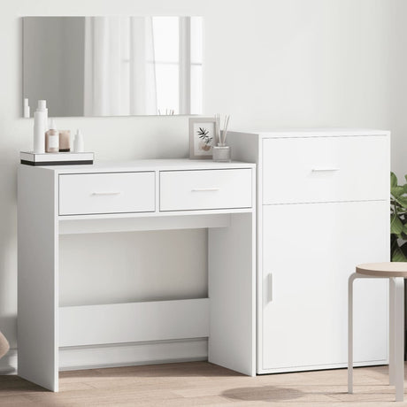 3 Piece Dressing Table Set Engineered Wood