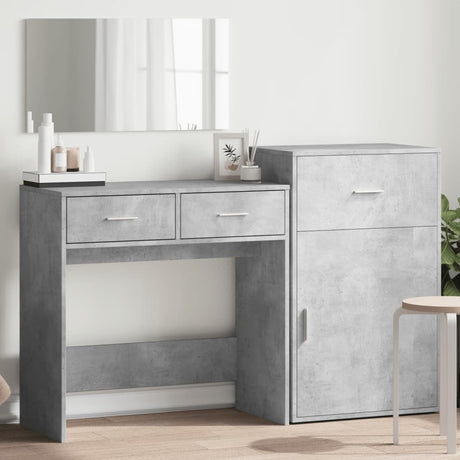 3 Piece Dressing Table Set Engineered Wood