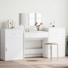 4 Piece Dressing Table Set Engineered Wood