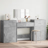 4 Piece Dressing Table Set Engineered Wood