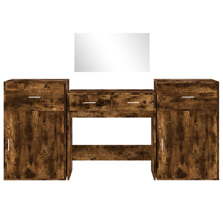 4 Piece Dressing Table Set Engineered Wood