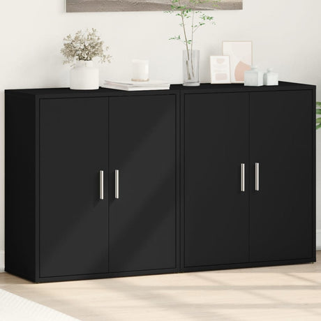 Sideboards 2 Pcs 60X31X70 Cm Engineered Wood