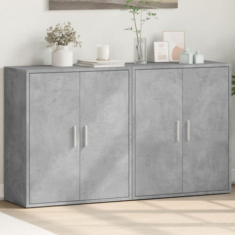 Sideboards 2 Pcs 60X31X70 Cm Engineered Wood
