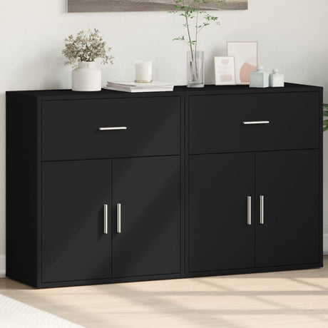 Sideboards 2 Pcs 60X31X70 Cm Engineered Wood