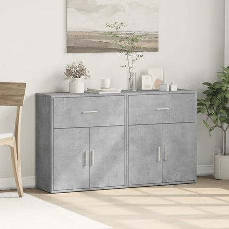 Sideboards 2 Pcs 60X31X70 Cm Engineered Wood
