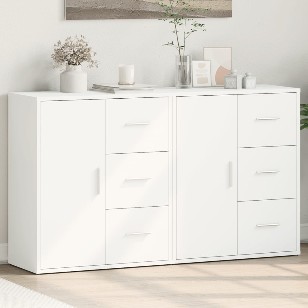 Sideboards 2 Pcs 60X31X70 Cm Engineered Wood