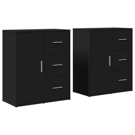 Sideboards 2 Pcs 60X31X70 Cm Engineered Wood