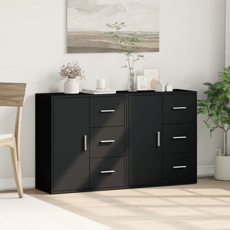Sideboards 2 Pcs 60X31X70 Cm Engineered Wood