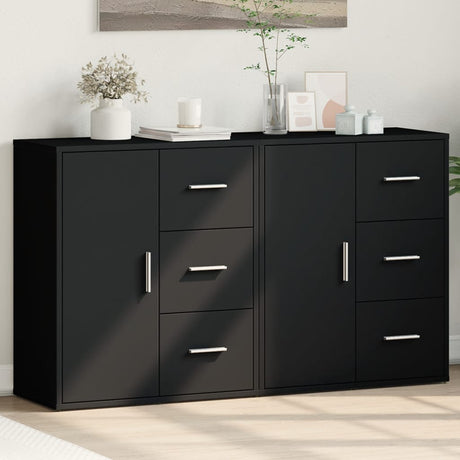 Sideboards 2 Pcs 60X31X70 Cm Engineered Wood