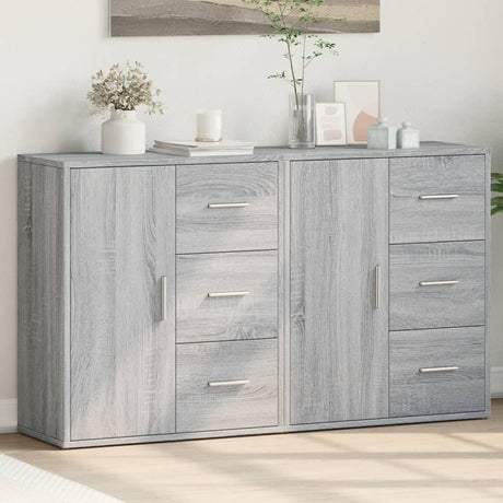 Sideboards 2 Pcs 60X31X70 Cm Engineered Wood